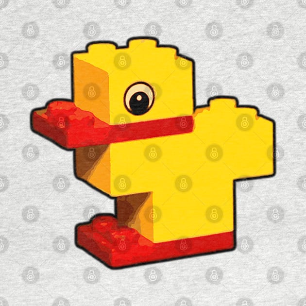 Brick Animals: Yellow Duck by druscilla13